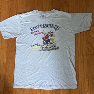 Vintage Sky Blue Loganville Georgia 1989 Spring Festival T-shirt